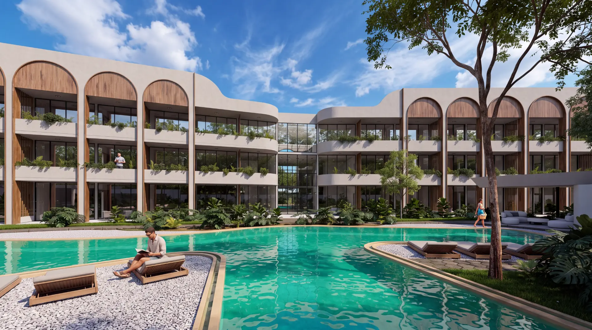Hospitality-led resort environment