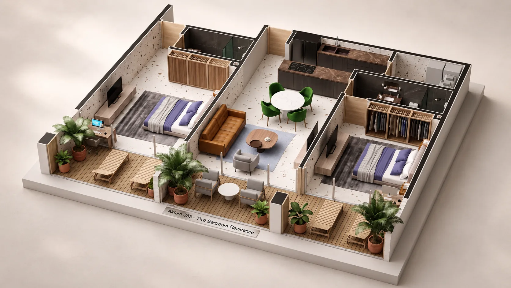 Aktum 369 Type B apartment and gardens