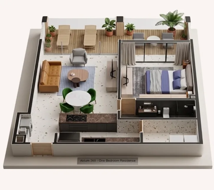 Aktum 369 Type A apartment interior